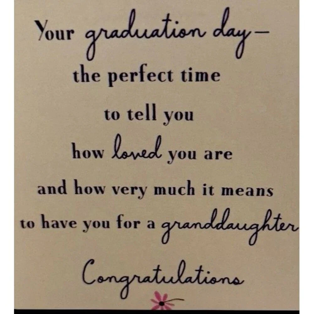 Granddaughter Grad Card “Loved In A Special Way For All The Joy She Brings”